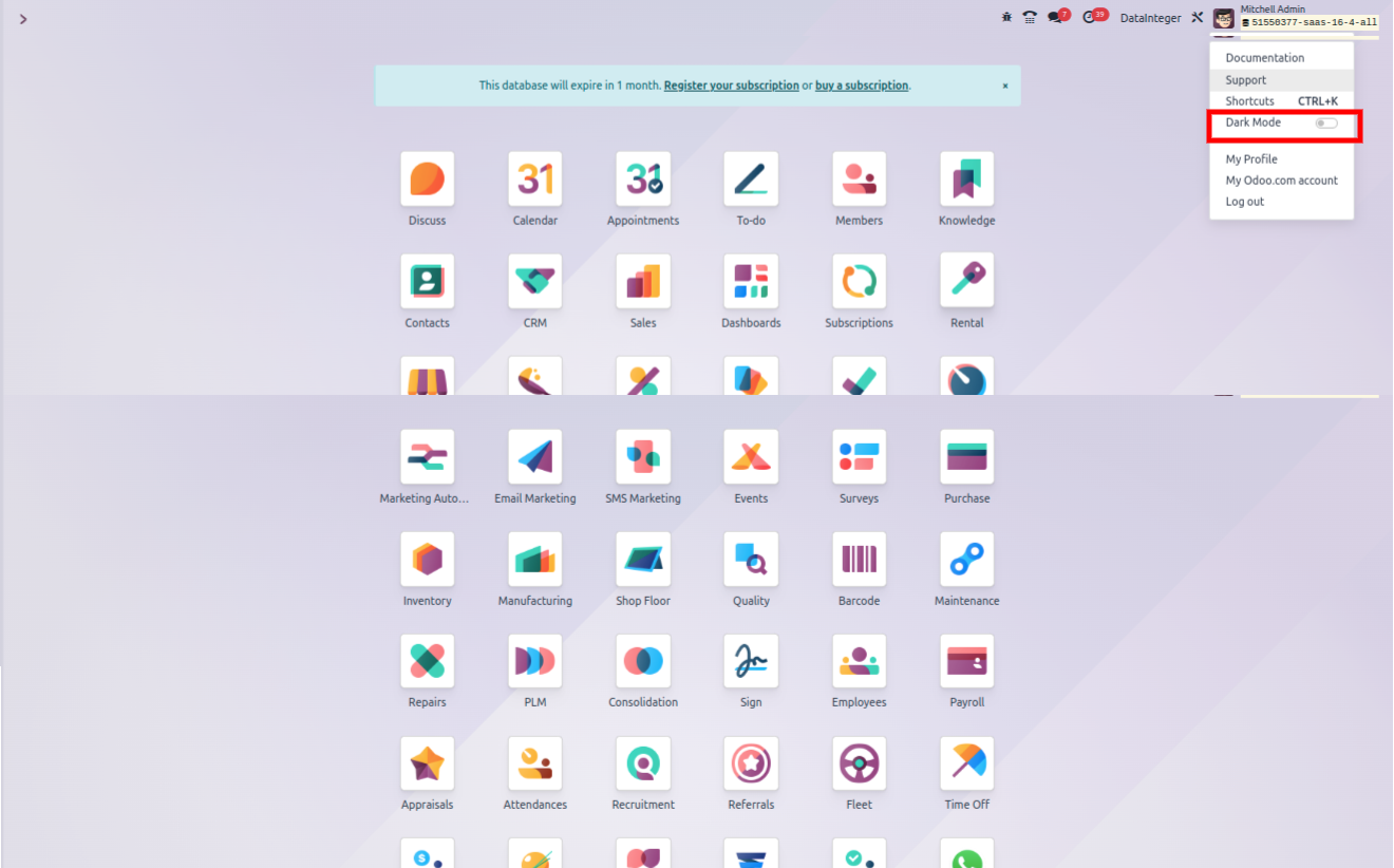Odoo 17 Dark Mode Odoo 17 Dark Mode