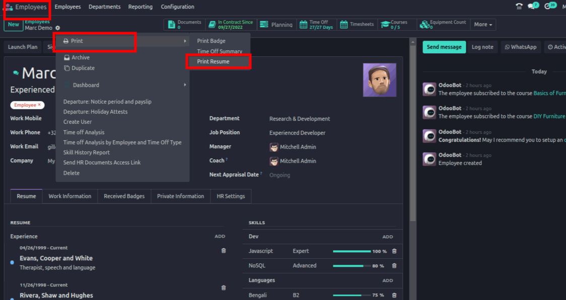 Print Resume Print Resume